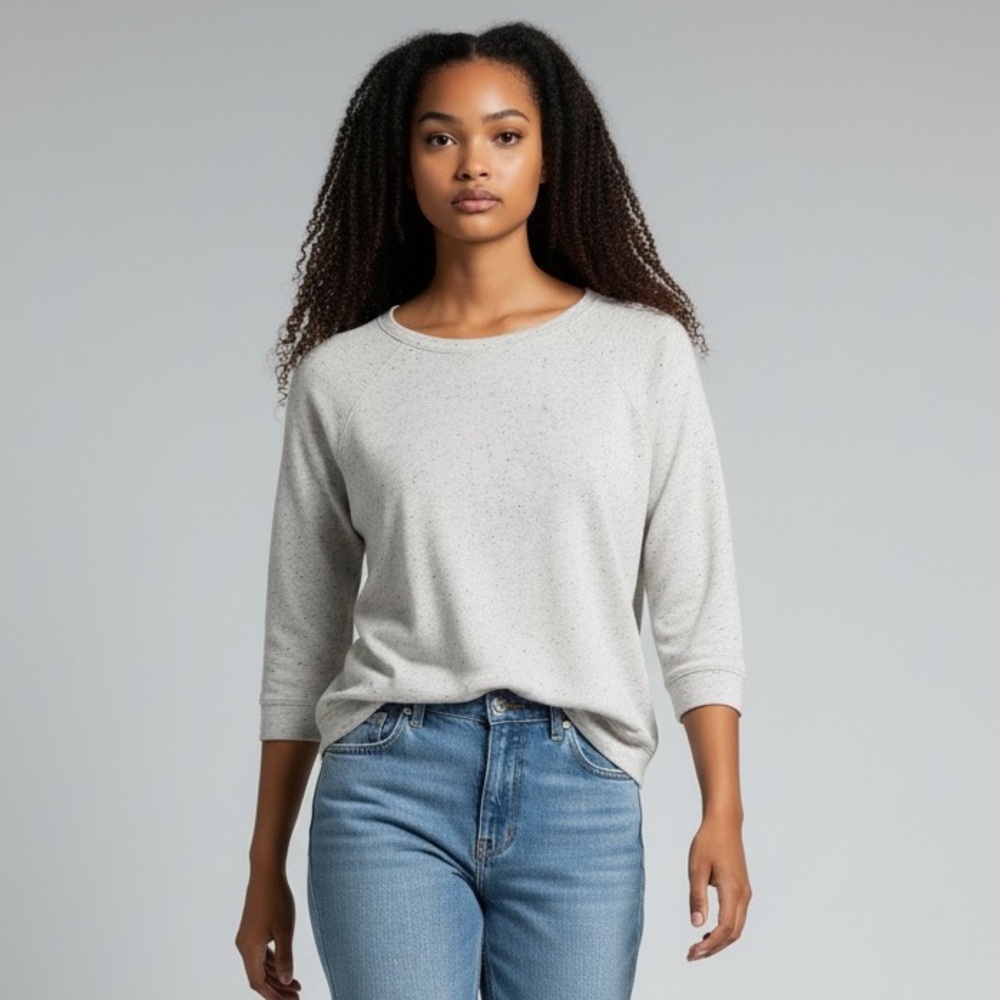 LOFT crew sweatshirt in Oatmeal